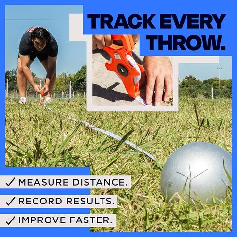Shot Put and Discus Set – 8.8 lb Shot Put Ball + 1kg Discus + 100ft Measuring Tape – Track & Field Training Set for Athletes, Schools & Outdoor Practice – Official Size & Weight in Saudi Arabia