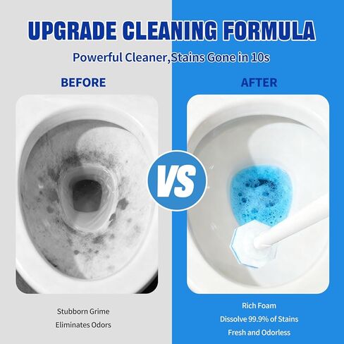 مجموعة فرشاة وحامل مرحاض للاستعمال مرة واحدة، مع 50 قطعة من عبوات عصا المرحاض للكلوروكس، مجموعة عصا وعاء زيت على شكل حرف T للاستعمال مرة واحدة، للحمام والحوض وحوض الاستحمام، ونظام تنظيف زيت على شكل حرف T بدون لمس in Kuwait