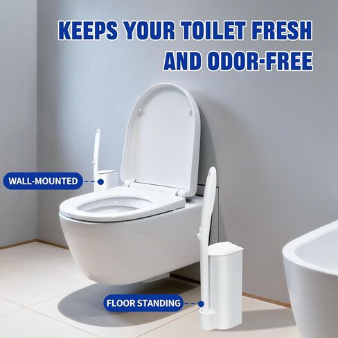 مجموعة فرشاة وحامل مرحاض للاستعمال مرة واحدة، مع 50 قطعة من عبوات عصا المرحاض للكلوروكس، مجموعة عصا وعاء زيت على شكل حرف T للاستعمال مرة واحدة، للحمام والحوض وحوض الاستحمام، ونظام تنظيف زيت على شكل حرف T بدون لمس in Kuwait