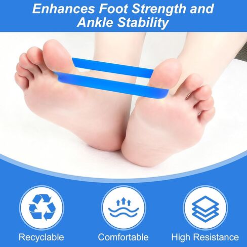 Sibba 5Pcs Toe Resistance Bands Toe Stretcher Bands for Bunion Correction Bunion Relief Toes Strength Foot Exercise Band for Hallux Valgus Yoga Daily Toes Training in Saudi Arabia