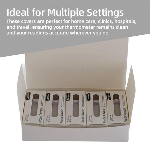 100X Ear Thermometer Probe Covers, Disposable Lens Filters for Braun Thermoscan Themometer, BPA-Free, Refill Covers for Accurate Digital Temperature Readings in Saudi Arabia