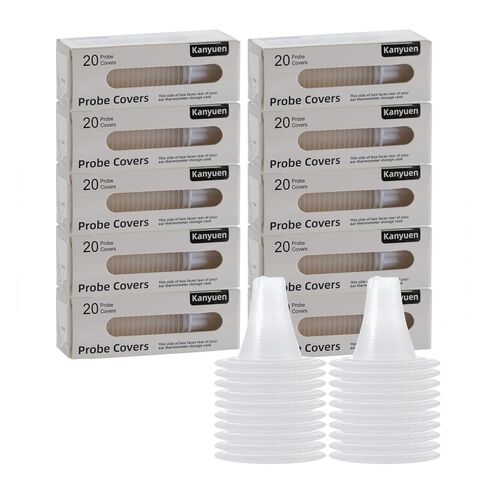 100X Ear Thermometer Probe Covers, Disposable Lens Filters for Braun Thermoscan Themometer, BPA-Free, Refill Covers for Accurate Digital Temperature Readings in Saudi Arabia