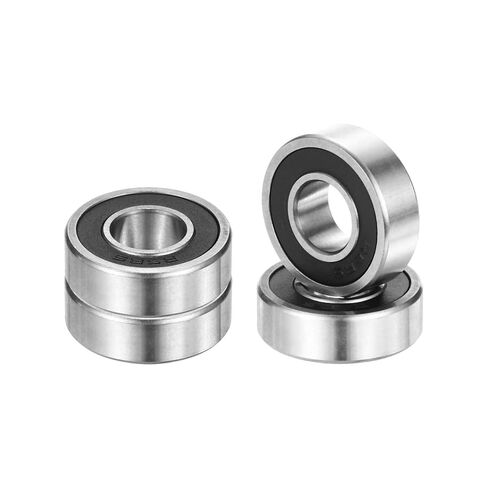 uxcell 4pcs R4-2RS Deep Groove Ball Bearings 1/4" ID x 5/8" OD x 3/16" Height Miniature Bearings Double Rubber Sealed Chrome Steel Z3 Bearing for Engineering Machinery, ABEC5 in Saudi Arabia