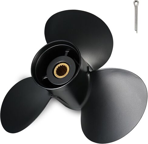 Outboard Propeller Aluminum Boat Propeller 14x13 fit Suzuki Tohatsu BRP,Johnson,Evinrude Boat Engines 60HP 70HP 75HP 90HP 115HP 120HP 140HP in Saudi Arabia