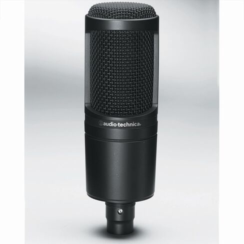 حزمة ميكروفون ستوديو مكثف للقلب والعنوان الجانبي من Audio-Technica AT2020 مع حزمة حماية محسنة CPS لمدة عامين، وحامل صدمات معدني، وفلتر بوب، وحامل ذراع تعليق وكابل XLR بطول 25 قدمًا in Saudi Arabia