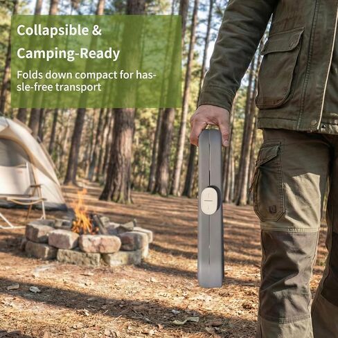 حامل أكياس القمامة القابل للطي في الهواء الطلق من MRBIN، حامل منظم أوراق التخييم قابل للطي ومحمول للمطبخ، RV، الباب الخلفي، الحفلات، الحديقة، تحت المغسلة، يتضمن تثبيتًا آمنًا على الأرض، رمادي in Kuwait