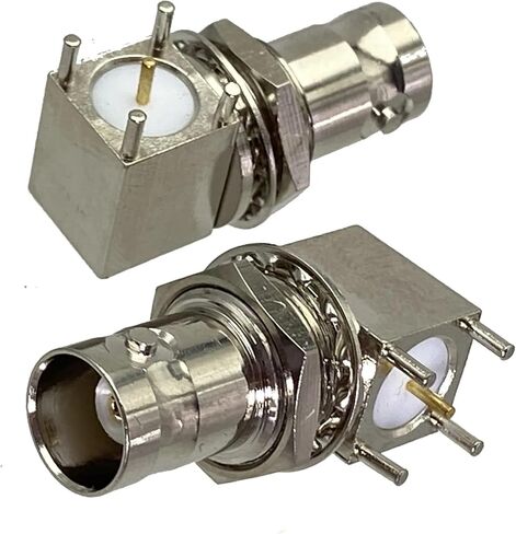 1-قطعة موصل BNC جاك أنثى الزاوية اليمنى لحام PCB جبل محطة الأسلاك in Kuwait