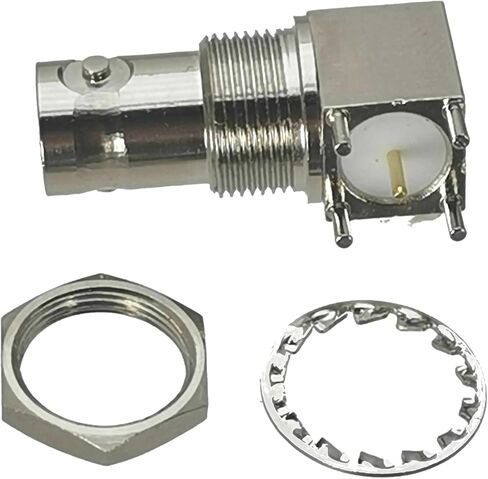 1-قطعة موصل BNC جاك أنثى الزاوية اليمنى لحام PCB جبل محطة الأسلاك in Kuwait