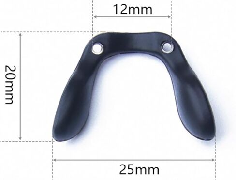 Eyeglass U Shape Screw in Nose Pads，Glasses Saddle Bridge Strap Nose Piece Nosepads for Eye Glasses Sunglass Eyewear in Saudi Arabia