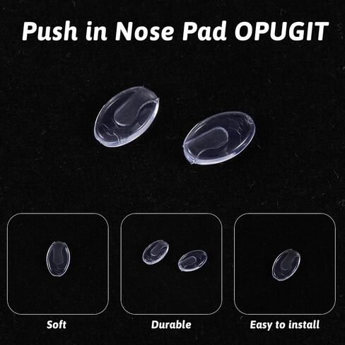 10 Pairs Eye Glasses Nose Pads Slip On Silicone Glasses Nose Pads Non Slip Eyeglass Noses Pieces Replacement for Sunglasses Soft Cushion Noses Grips in Saudi Arabia