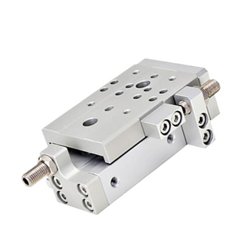 Air Cylinder HLQ Series 16mm Bore HLQ16 Compact Slide Cylinder Recirculating Linear Ball Bearing Pneumatic with Magnet -S(HLQ16X20S,-BF) in Saudi Arabia