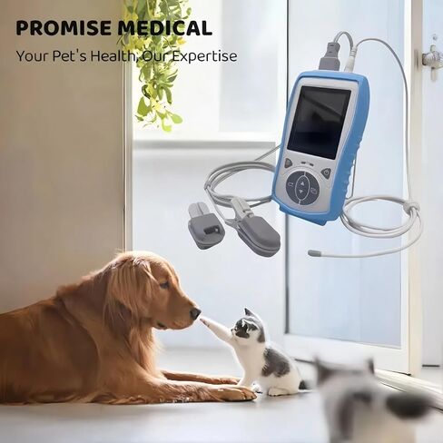 Vet Handheld Pulse Oximeter - Professional for Dogs/Cats/Horses SPO2, Heart Rate, Temperture - Rechargeable Battery (30-Day Guarantee) in Kuwait