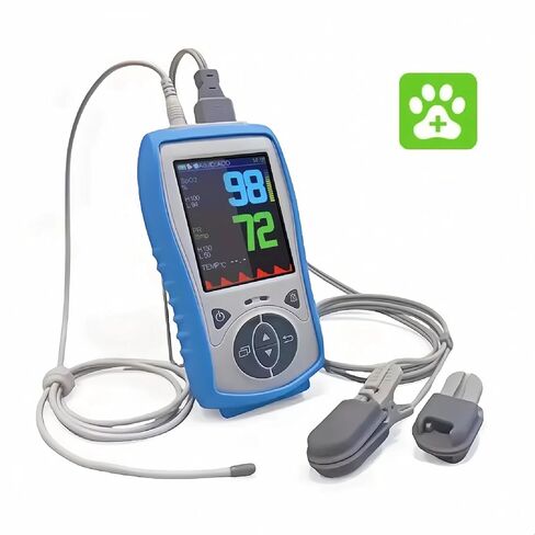 Vet Handheld Pulse Oximeter - Professional for Dogs/Cats/Horses SPO2, Heart Rate, Temperture - Rechargeable Battery (30-Day Guarantee) in Kuwait