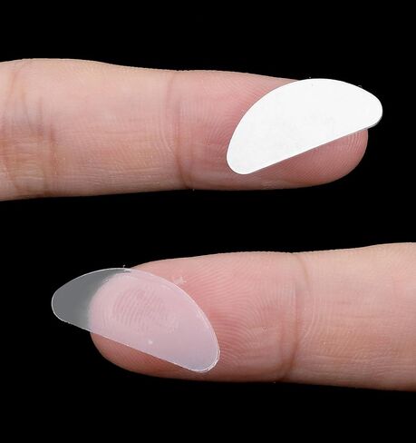 40PCS Nose Bridge Pads for Glasses, 0.75 Inch Adhesive Silicone Nose Pads for Glasses for Comfort & No Marks, Professional Non-Slip Grips for Eyeglasses & Sunglasses (1mm) in Saudi Arabia