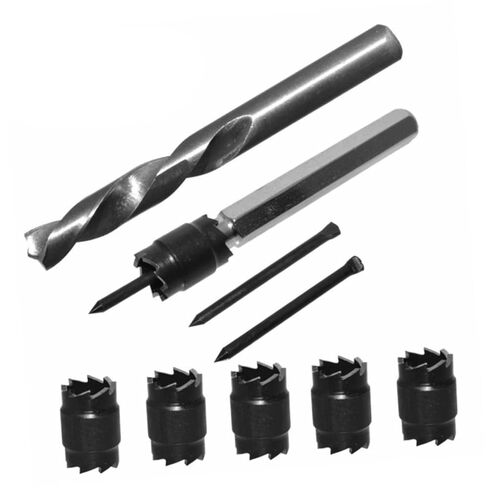KALLORY 9pcs High-Speed Steel Spot Weld Cutter Drill Bit Set Shank for Stainless Steel Suitable for Power Drill Spot Welding Sturdy and Efficient Cutting Tool in Saudi Arabia