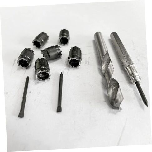 KALLORY 9pcs High-Speed Steel Spot Weld Cutter Drill Bit Set Shank for Stainless Steel Suitable for Power Drill Spot Welding Sturdy and Efficient Cutting Tool in Saudi Arabia
