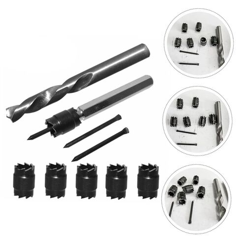 KALLORY 9pcs High-Speed Steel Spot Weld Cutter Drill Bit Set Shank for Stainless Steel Suitable for Power Drill Spot Welding Sturdy and Efficient Cutting Tool in Saudi Arabia