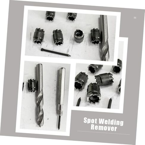 KALLORY 9pcs High-Speed Steel Spot Weld Cutter Drill Bit Set Shank for Stainless Steel Suitable for Power Drill Spot Welding Sturdy and Efficient Cutting Tool in Saudi Arabia