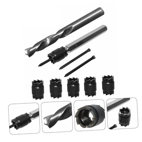 KALLORY 9pcs High-Speed Steel Spot Weld Cutter Drill Bit Set Shank for Stainless Steel Suitable for Power Drill Spot Welding Sturdy and Efficient Cutting Tool in Saudi Arabia