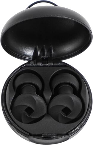 Ear Plugs for Sleeping 23dB Noise Reduction for Concerts, Focus, Travel Soft Reusable Silicone Ear Plugs for Side Sleepers with 4 Ear Tips Case Black in Saudi Arabia