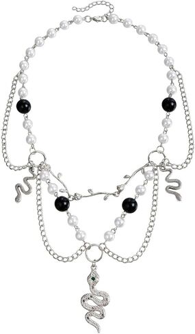 Gothic Snake Choker Necklace for Women Men Punk Snake Necklace Goth Snakes Pendant Necklaces Halloween Jewelry Gifts in Saudi Arabia