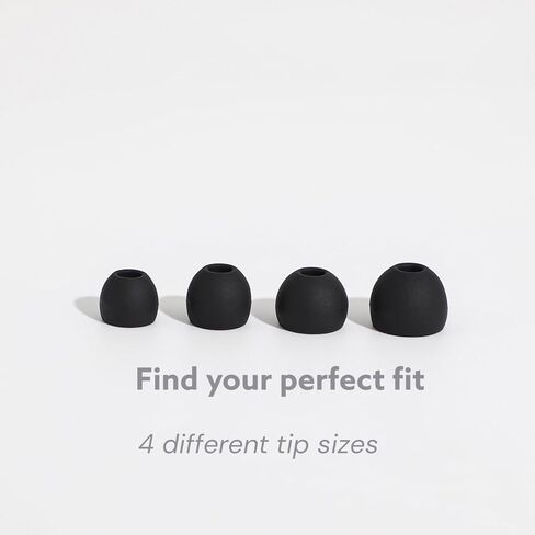 Ear Plugs for Sleeping 23dB Noise Reduction for Concerts, Focus, Travel Soft Reusable Silicone Ear Plugs for Side Sleepers with 4 Ear Tips Case Black in Saudi Arabia