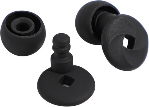 Ear Plugs for Sleeping 23dB Noise Reduction for Concerts, Focus, Travel Soft Reusable Silicone Ear Plugs for Side Sleepers with 4 Ear Tips Case Black in Saudi Arabia