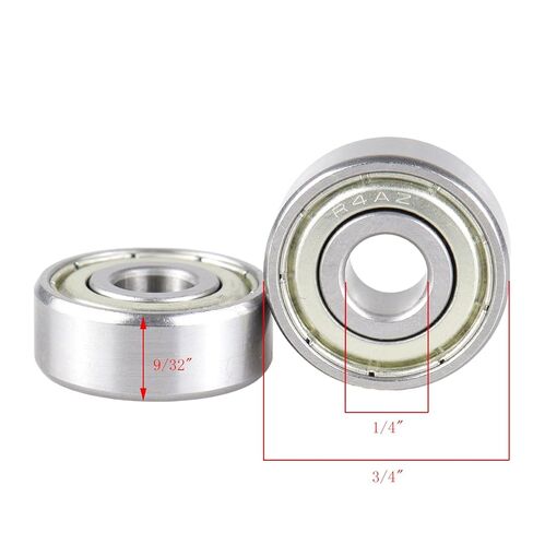 10 قطعة R4AZZ محامل ختم معدنية مزدوجة 1/4 "x3/4" x9/32,ABEC-5,Z3V3 محامل مصغرة مختومة عالية السرعة. in Saudi Arabia