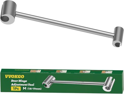 Door Hinge Adjustment Tool, Hinges Gap Adjusting Wrench, Knuckle Bender for Flag Hinges, Heavy Duty Door Hinge Repair Tool for Residential, Fire, Security, Clean-room Doors S (12-16mm) + M (14-19mm) in Kuwait