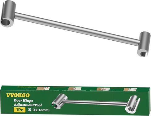 Door Hinge Adjustment Tool, Hinges Gap Adjusting Wrench, Knuckle Bender for Flag Hinges, Heavy Duty Door Hinge Repair Tool for Residential, Fire, Security, Clean-room Doors S (12-16mm) + M (14-19mm) in Saudi Arabia