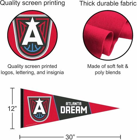Atlanta Dream Logo Pennant Banner Flag in Saudi Arabia