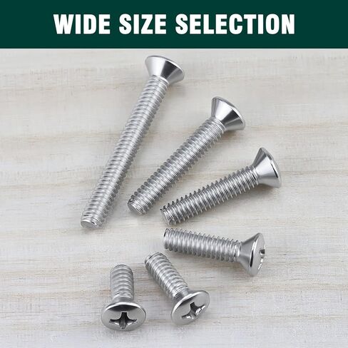 1/4-20 x 2 Machine Screws, 304 Stainless Steel 18-8 Oval Phillips Head Screws for Furniture Assembly Repair DIY, Full Thread, 25-Pack in Saudi Arabia