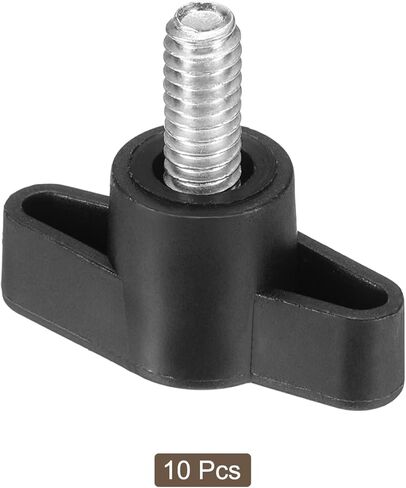 10Pcs Clamping Screw Knob, 36mm Dia T Shaped Grips Knob, Thumb Screws Handle 1/4"-12 Male Thread for Quick Remove Hand Tightening Knob in Saudi Arabia
