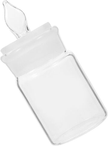 Zerodeko Glass Laboratory Weighing Bottle 30x50mm Borosilicate Glass Weighing Jar for Experiment and Lab Use with Wide Mouth Design in Saudi Arabia