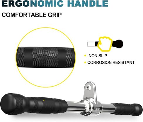 POWER GUIDANCE Triceps Pull Down Attachment, Cable Machine Accessories for Home Gym, Lat Pull Down Attachment Weight Fitness in Saudi Arabia
