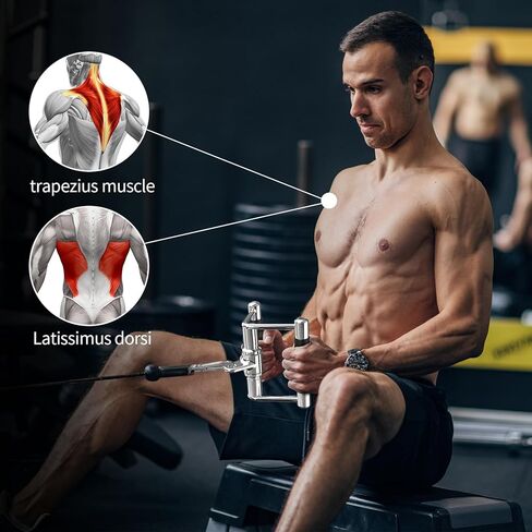 POWER GUIDANCE Triceps Pull Down Attachment, Cable Machine Accessories for Home Gym, Lat Pull Down Attachment Weight Fitness in Saudi Arabia