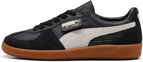 PUMA Palermo Leather Puma Black/Feather Gray/Gum 9 D (M) in Saudi Arabia