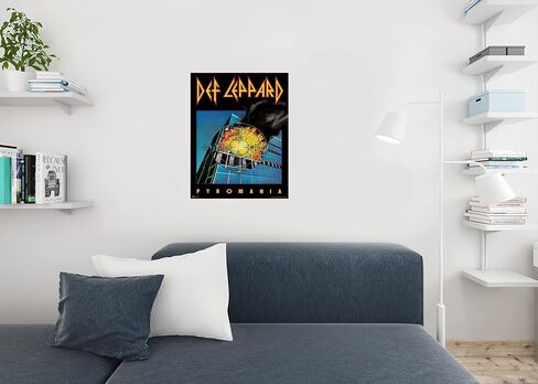 Def Leppard Poster Pyromania Album Cover 80s Rock Band Posters Vintage Music Heavy Metal Cool Wall Art Print Poster 24x36 in Saudi Arabia