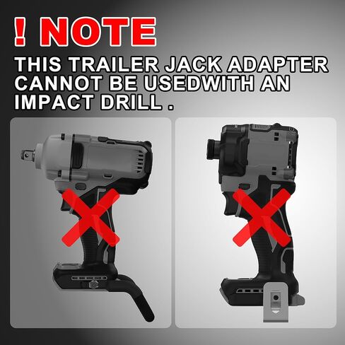 WYNNsky Heavy-Duty Trailer Jack Drill Adapter, Used with 1/2’’ Drive Adapter or 1’’ Socket in Saudi Arabia