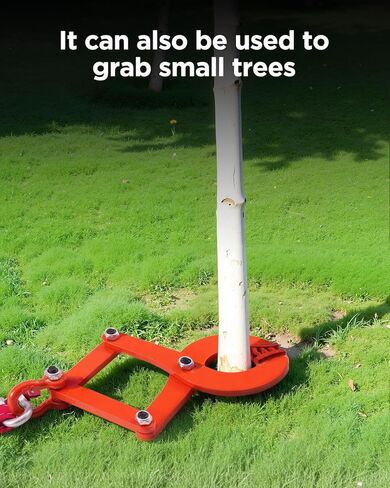 Pickup Pallet Puller Clamp Kit 1T/2205Lbs Truck Pallet Puller Clamp with 2 Steel Hooks & 13.1ft Tow Strap & Gloves, Stump/Tree Pallet Puller Tool for Pulling Pallets Wood or Heavy Thing in Saudi Arabia