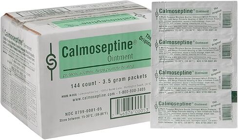 Calmoseptine Ointment Foil Packets 1/8 Oz 3.5G for Rashes and Irritated Skin - Case of 144 in Kuwait