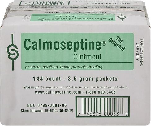 Calmoseptine Ointment Foil Packets 1/8 Oz 3.5G for Rashes and Irritated Skin - Case of 144 in Kuwait