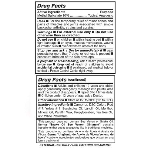 Aceite de Vibora con Veneno de Aveja 3 oz. in Kuwait