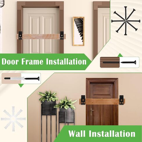 دعامات حاجز للباب 2 × 4، شريط أمان للباب عالي التحمل من كاتكان، دعامة على شكل حرف U للمنزل، المرآب، الحظيرة، السقيفة، المرآب، أمان البوابة (2) in Kuwait