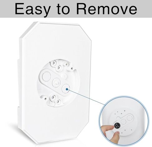 طقم تثبيت جانبي مكون من قطعتين مع صندوق كهربائي مدمج، وكتلة تثبيت جانبية من الفينيل للإضاءة الخارجية، تناسب جوانب حضن مقاس 4 بوصات ارتفاع و1/2 بوصة (أبيض - عبوتان، جوانب حضن 1/2 بوصة) in Kuwait