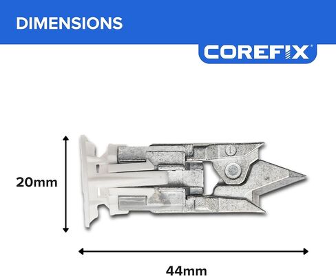 طقم تركيب التلفزيون Corefix Spike مكون من 4 قطع - مثبتات جدارية شديدة التحمل للتركيب على الحائط للتلفزيون ودعامة الحائط. سهل التركيب دون الحاجة إلى مثقاب، مناسب لجميع أنواع الحوائط الجافة in Kuwait