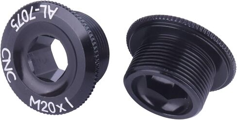 2 قطعة سبائك الألومنيوم M20 Crankset الذراع الترباس ، دراجة كرنك غطاء مسامير in Kuwait