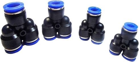 4-10PCS Pneumatic Fittings PY4 PY6 PY8 PY10 PY12 PY14 PY16 Air Piping Y Adapters Touch Quick Release Fitting Connector(PY8 (10PCS)) in Saudi Arabia