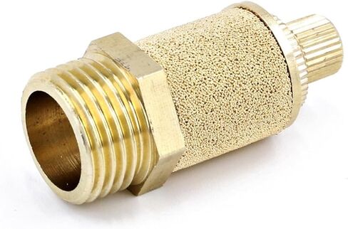 Pneumatic joint adjustable silencer solenoid valve throttle silencer bus plate filter core gas path exhaust(D) in Saudi Arabia