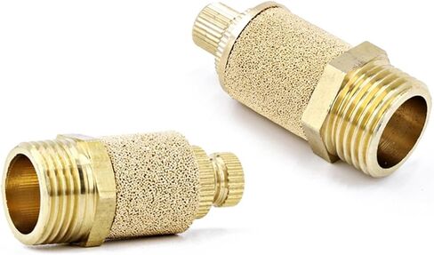 Pneumatic joint adjustable silencer solenoid valve throttle silencer bus plate filter core gas path exhaust(D) in Saudi Arabia